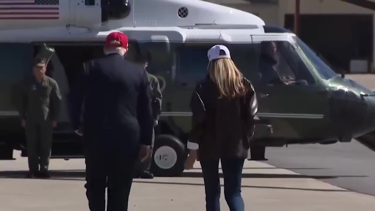 President Trump, First Lady Melania arrive for the Navy 250 Celebration
