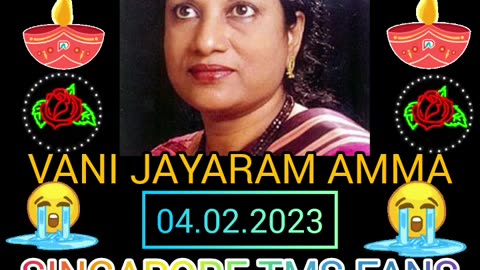 VANI JAYARAM AMMA .SINGAPORE TMS LEGEND. M.THIRAVIDA SELVAN SINGAPORE