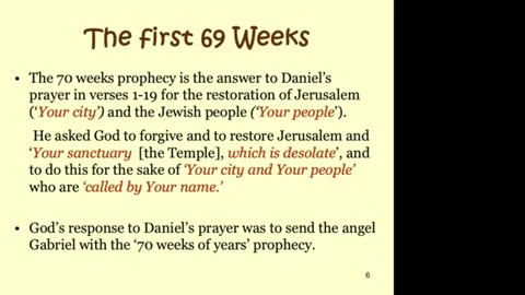 The Daniel 9:27 prophecy and the peace of Jerusalem