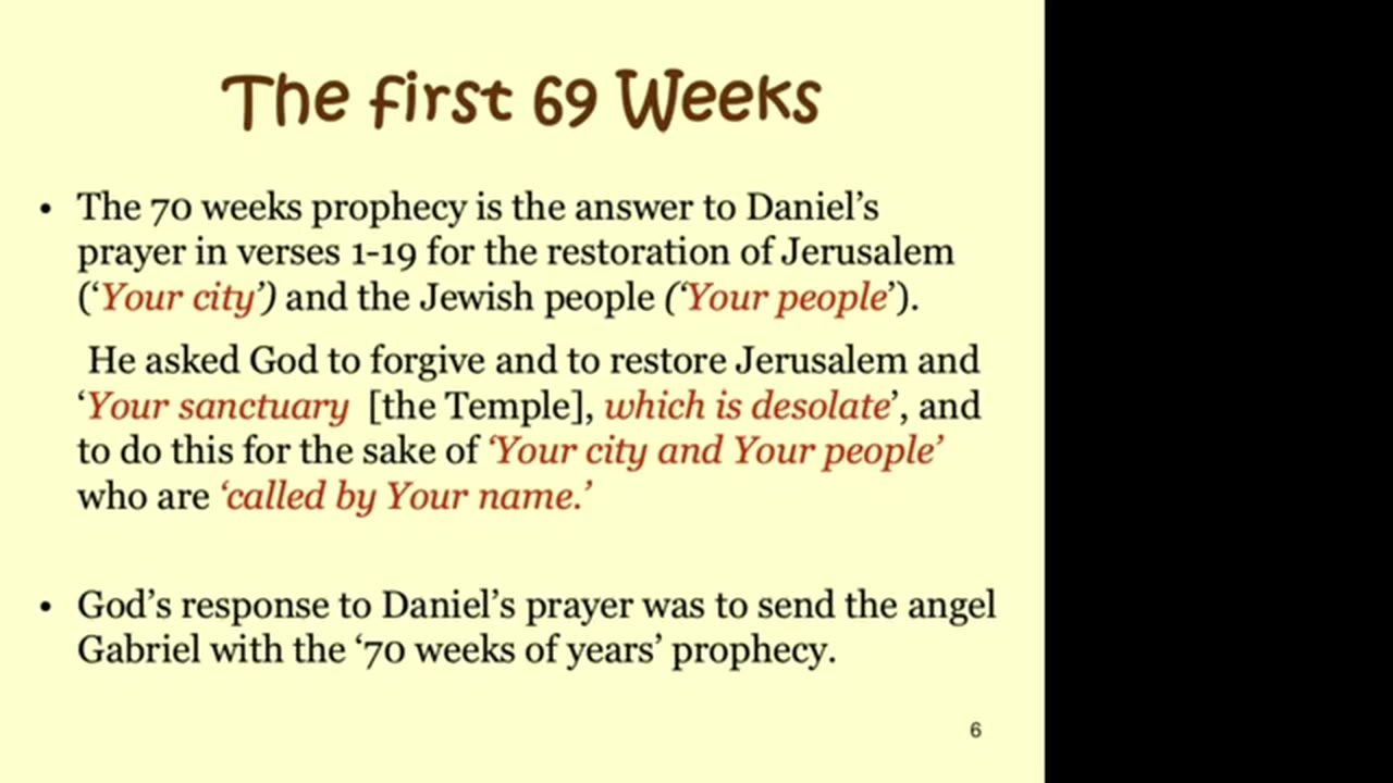 The Daniel 9:27 prophecy and the peace of Jerusalem