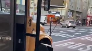 Raging nog bus driver