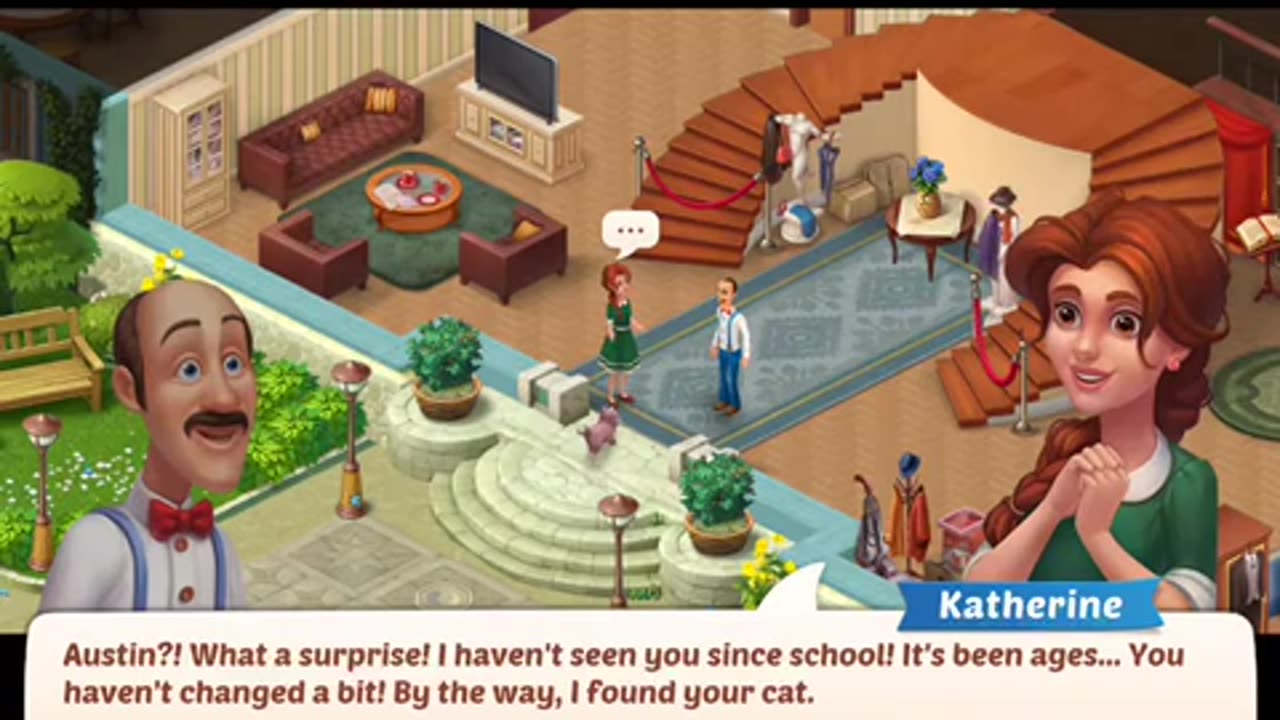 Homescapes walkthrough: Day 4 level 31-36 ~ Entrance Hall Renovations