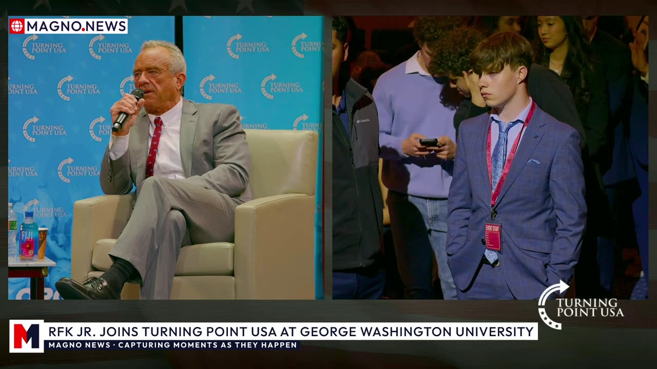🇺🇸 Robert F. Kennedy Jr. Joins Turning Point USA Tour at George Washington University [LIVE]