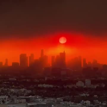 Sunrise Over LA this Morning