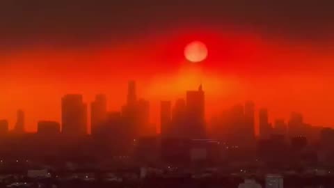 Sunrise Over LA this Morning