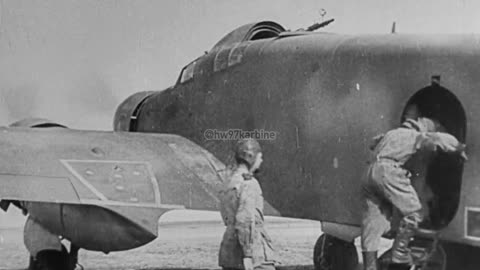 Italian Savoia Marchetti SM.79 bombers attack British shipping in the Mediterranean in 1940