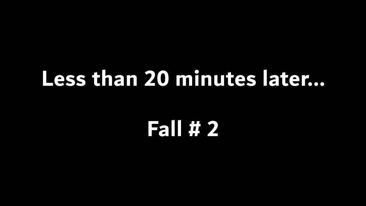 "BUMBLES" TAKES A FALL (OR TWO)!