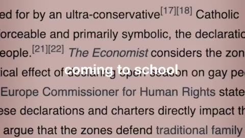 LGBTQ cuIt members are NOT allowed in schools in Poland..