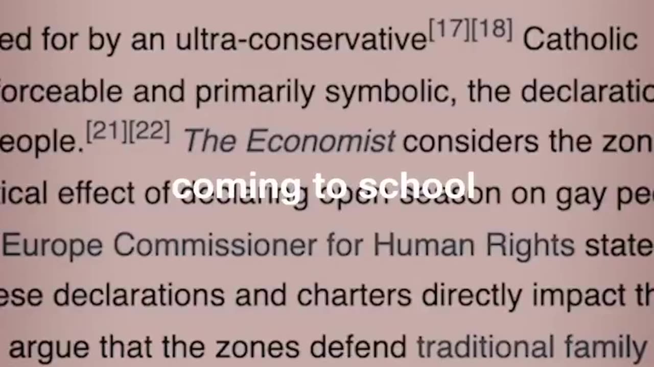 LGBTQ cuIt members are NOT allowed in schools in Poland..