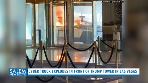 Cyber Truck Explodes In Front Of Trump Hotel In Las Vegas