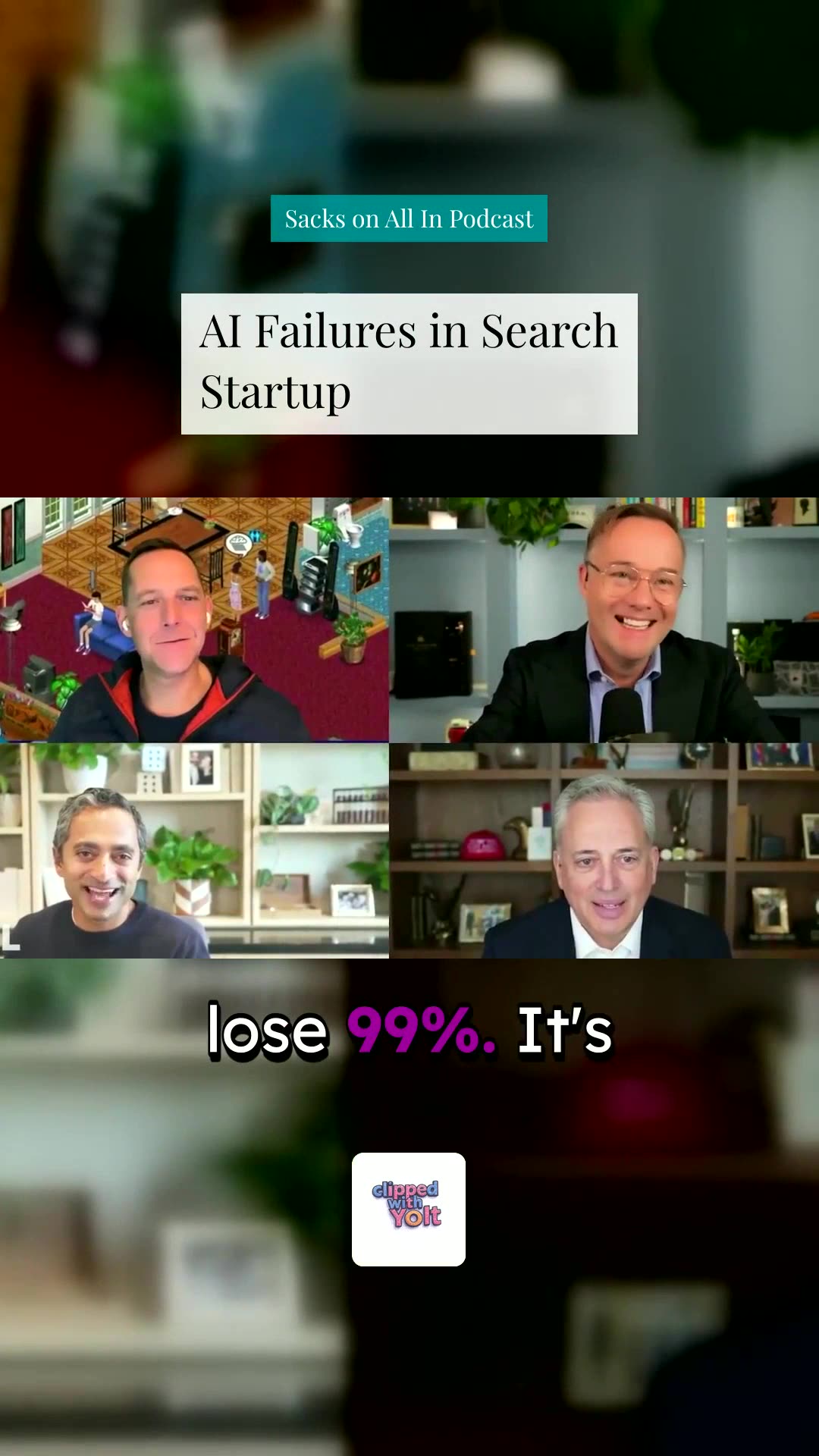AI Failures in Search Startup - Sacks on All In Podcast #startups #searchengine