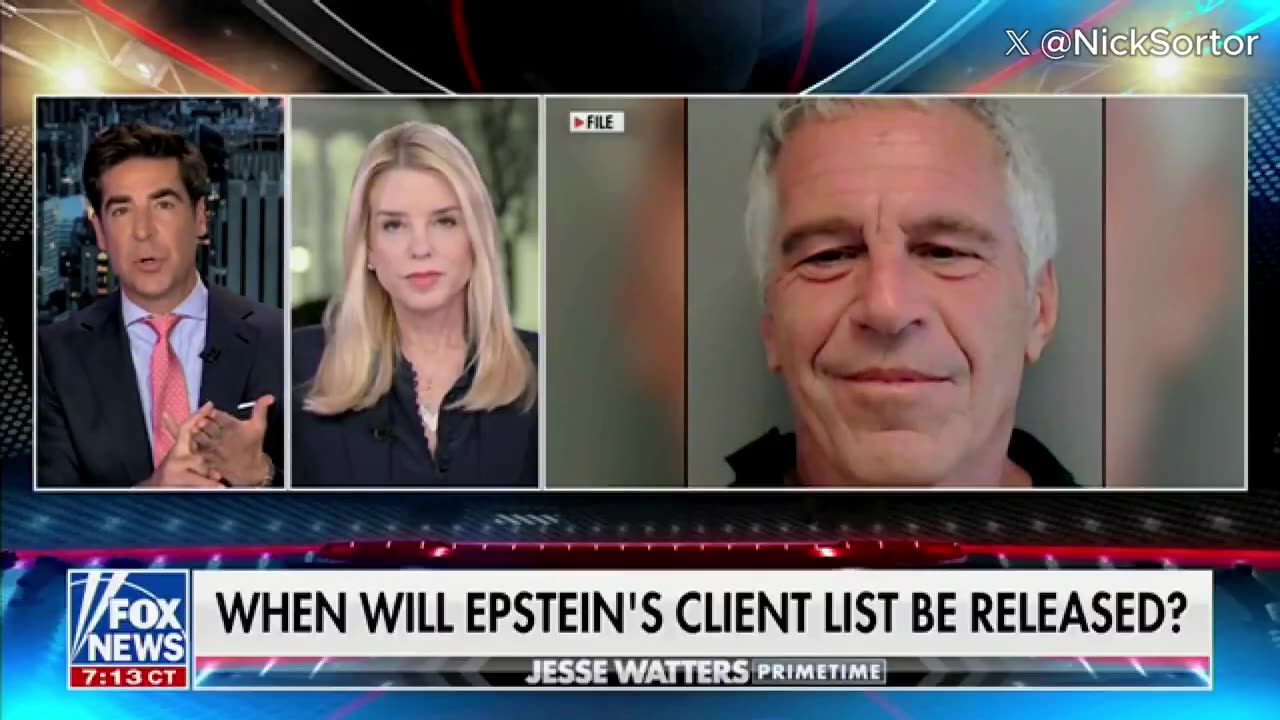 AG Pam Bondi just announced on Fox News she will be releasing new Epstein flight logs