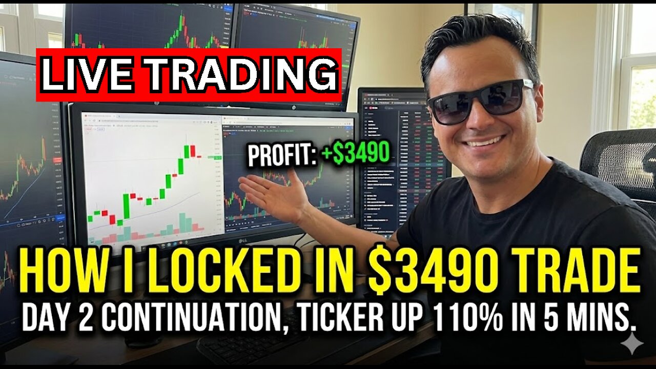+$3,490 in 5 MINUTES?! 🚀 Live Trading a 110% SQUEEZE