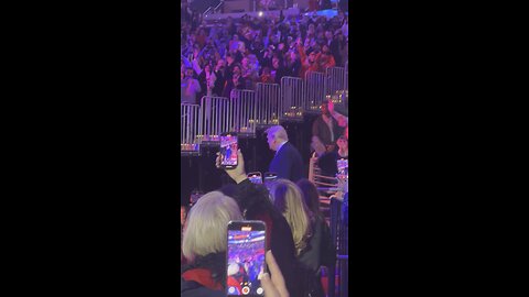 Donald Trump entrance through the crowd at his DC Victory Rally the night before the election!
