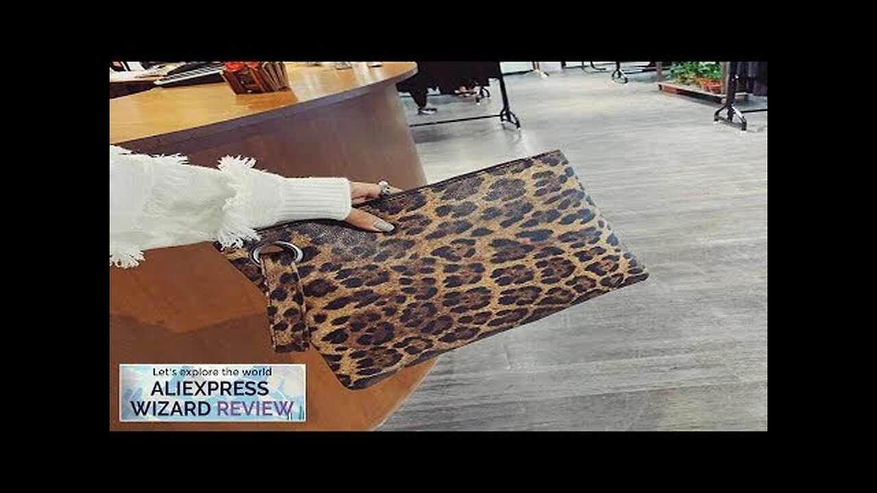 Casual Bags for Women Animal Print Leopard Clutch Female Fashion Design Leather Review