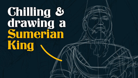 🔴 Live drawing a Sumerian King