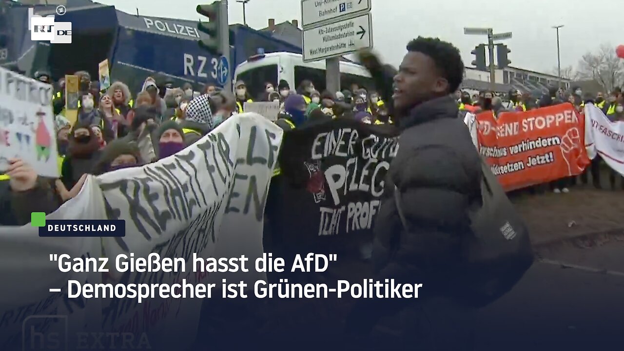 Ganz Gießen hasst die AfD – Demosprecher ist Grünen-Politiker