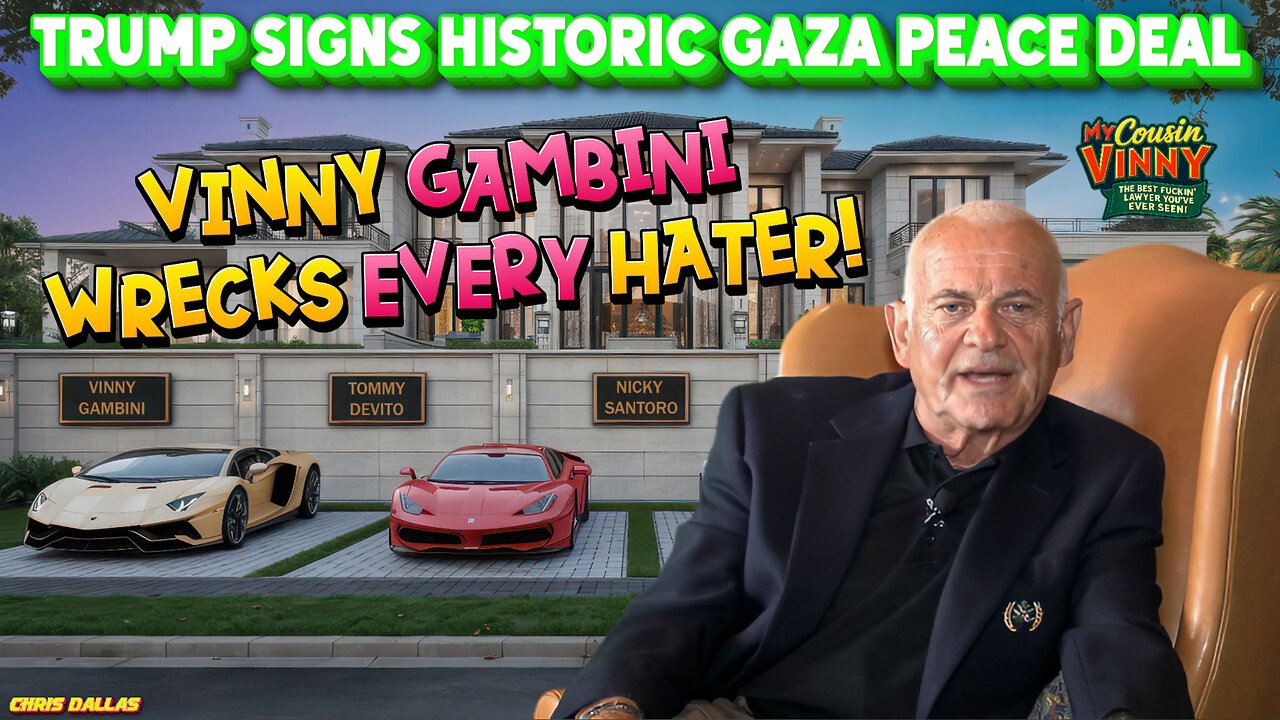 TRUMP Signs Historic Gaza Peace Deal — Vinny Gambini Wrecks Every Hater!