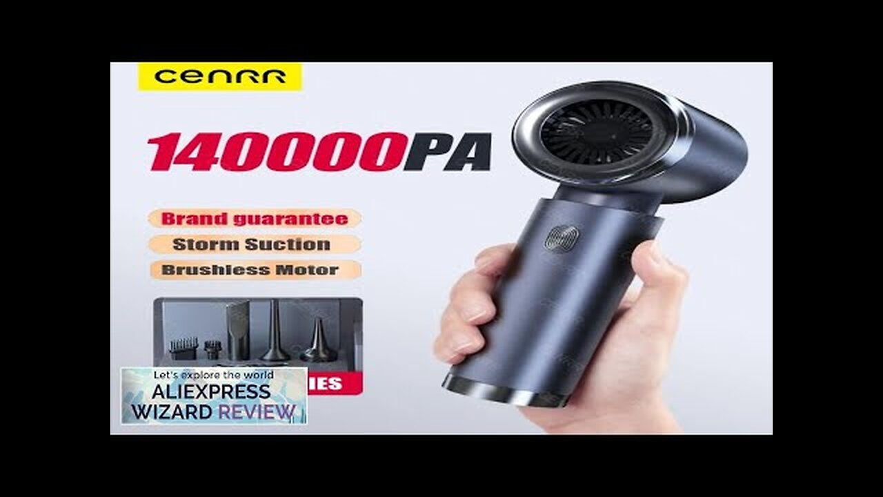 Car Vacuum Cleaner 140000PA Strong Suction Cordless Vacuum Cleaner Wireless Handheld Mini Review