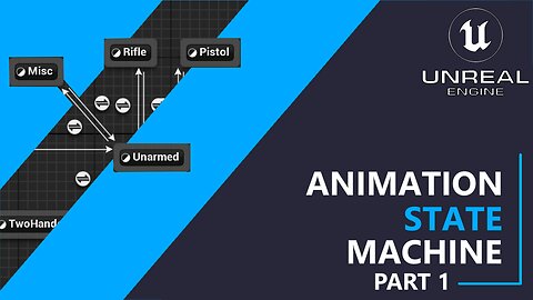 UE5 C++ Survival Game EP 107 - Animation State Machine - Part 1