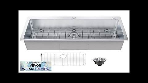 VEVOR Kitchen Sink 304 Stainless Steel Drop-In Sinks Top Mount Single Bowl Review