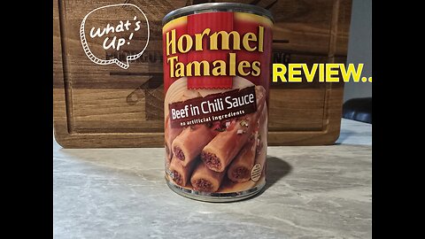 Tasting Hormel canned tamales!