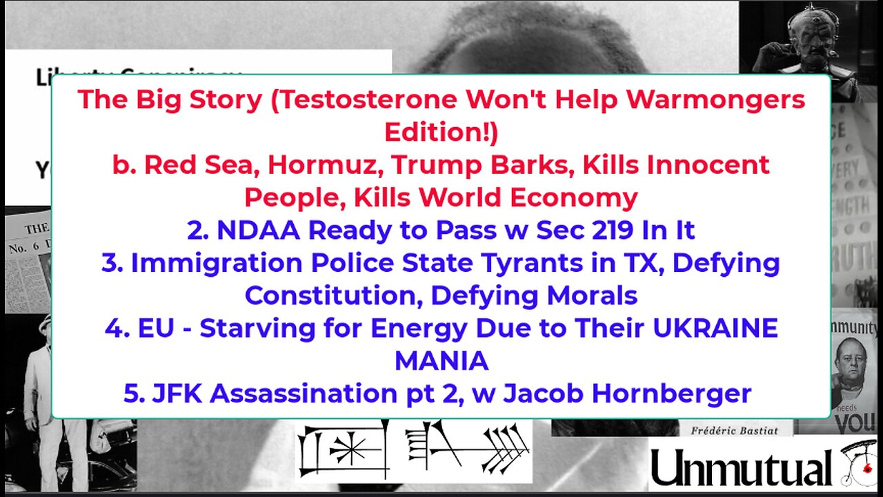 Liberty Conspiracy LIVE 7-21-26 Red Sea, Iran, EU Energy, ICE Goons, JFK History
