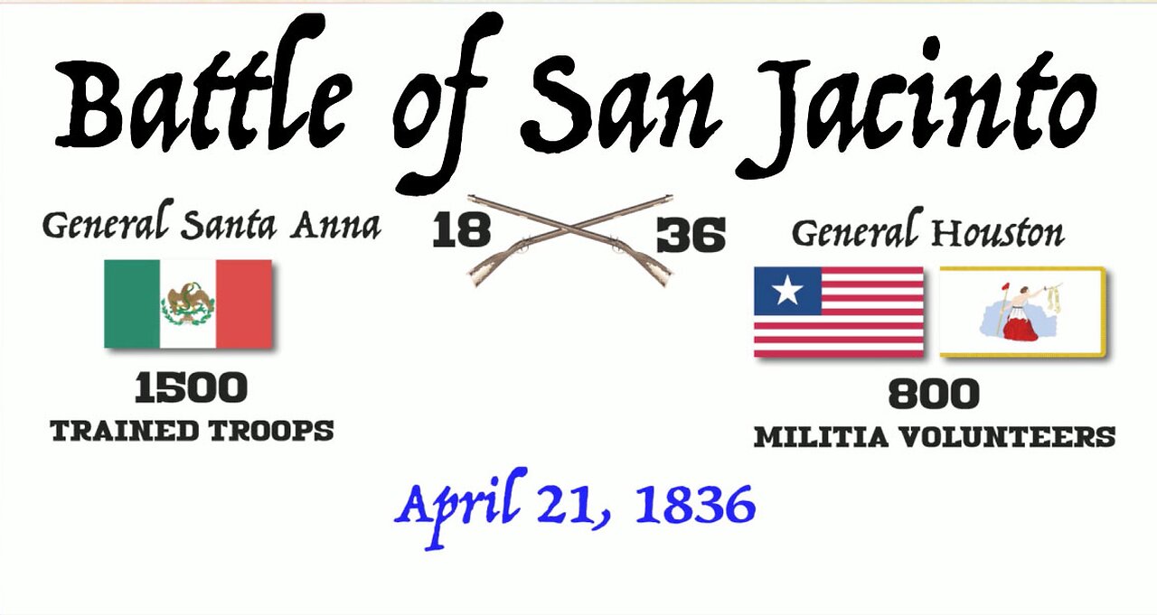 BATTLE OF SAN JACINTO | Eighteen-Minute Texian Victory!