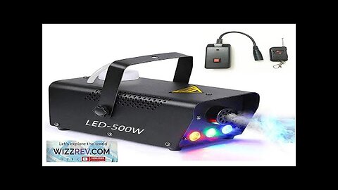 Fog Machine Portable Led Smoke Machine With Lights & Wireless Remote Control Review