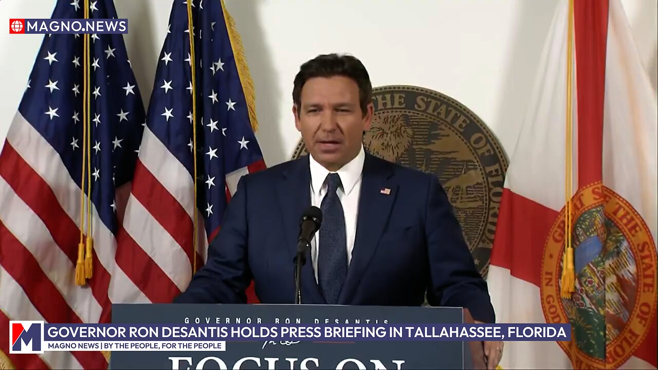 Governor Ron DeSantis holds press briefing in Tallahassee, Florida (Feb 03, 2025) [LIVE]