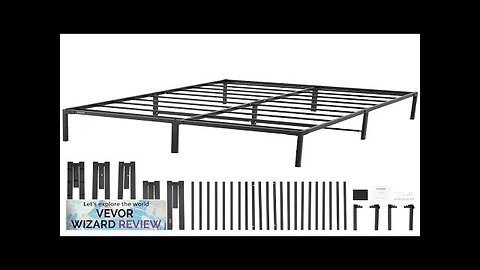 VEVOR 14 Inch Queen Metal Bed Frame Platform No Box Spring Needed Review