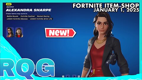 "NEW" ALEXANDRA SHARPE SKIN IS HERE! FORTNITE ITEM SHOP (January 1, 2025)