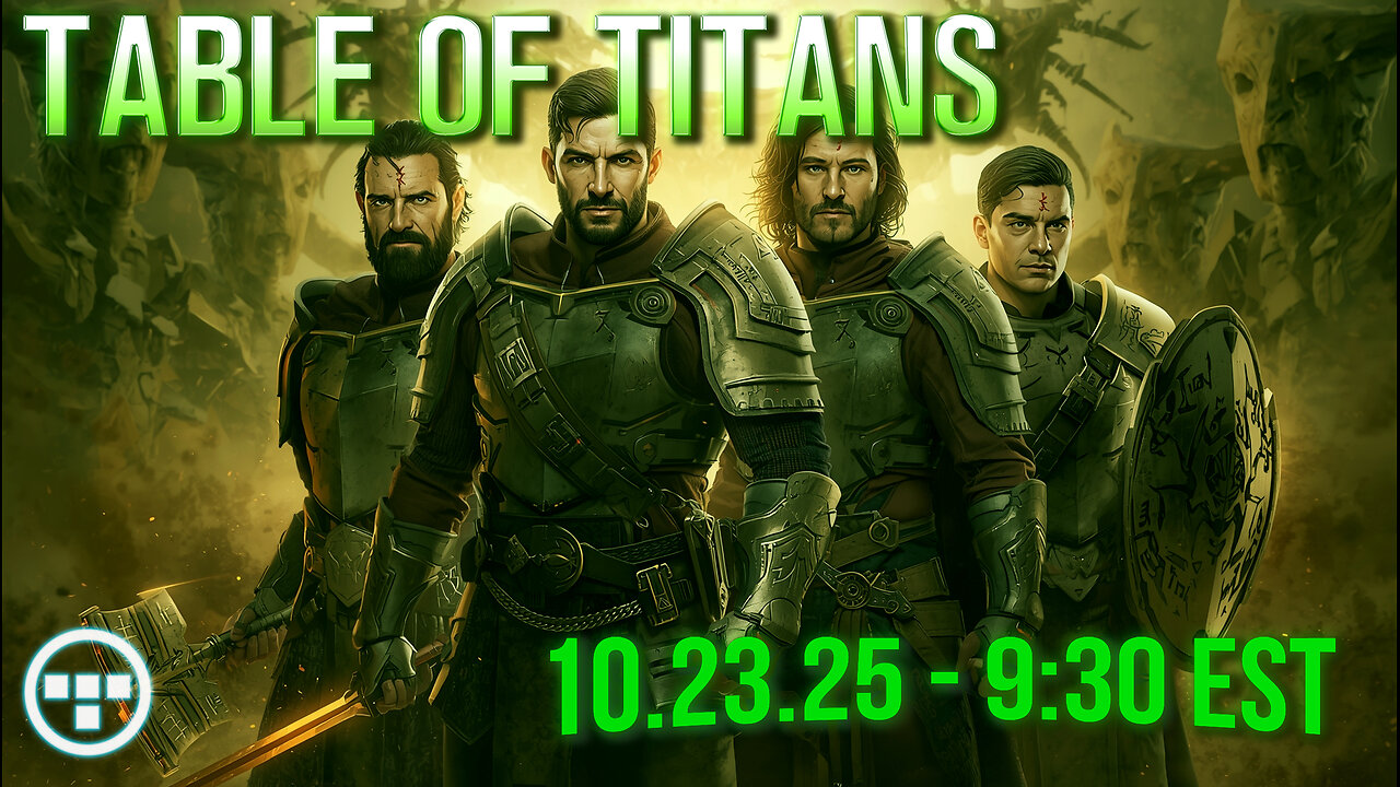 🔴LIVE - 9:30 EST - 10.23.25 - Table of Titans🔴