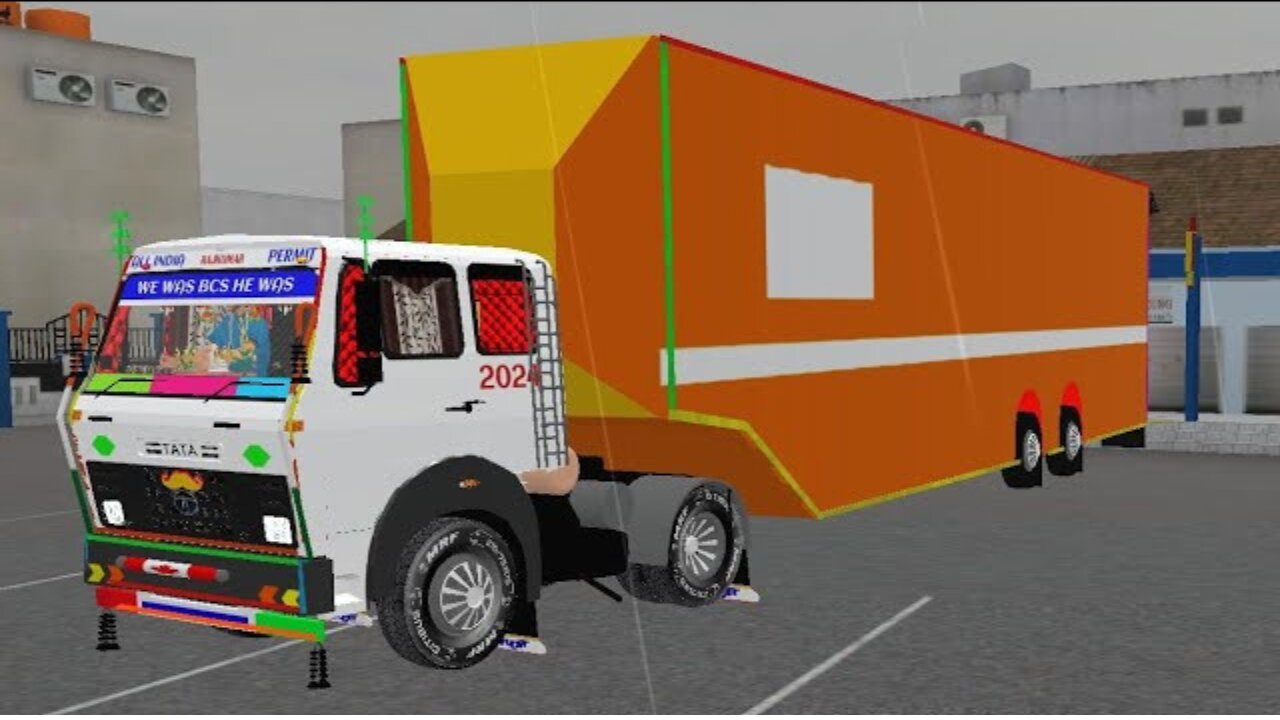 TATA 4018 Car Trailer Truck Mod |Bus Simulator Indonesia |Truck Mod for BUSSID |Gaming