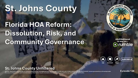 Episode 128 - Florida HOA Reform: Dissolution, Risk, and Community Governance