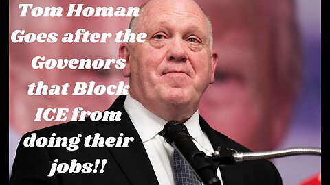 Tom Homan Goes after the Govenors that Block ICE from doing their jobs!!