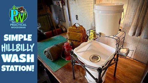 Off-Grid Woodsman Sink Setup: Cheap and Dirt Simple!