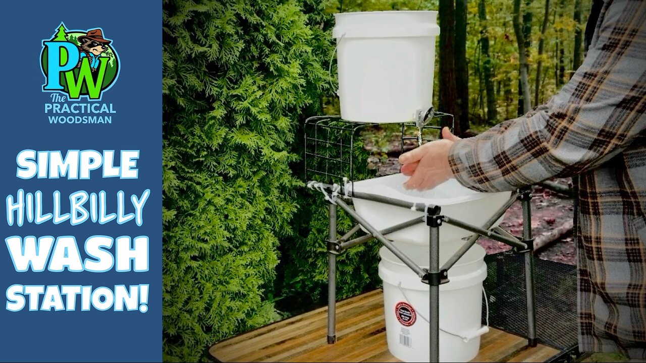 Off-Grid Woodsman Sink Setup: Cheap and Dirt Simple!