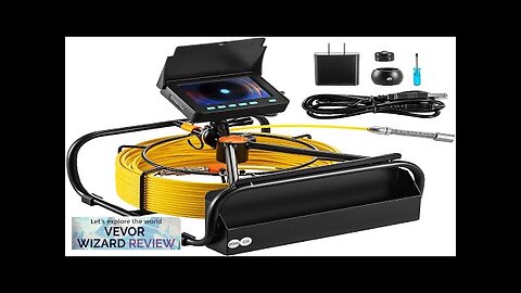 VEVOR Sewer Camera 65.6FT 4.3" Screen Pipeline Inspection Camera w/DVR Function Review