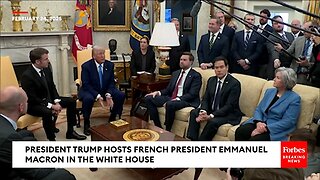 'No, In Fact—To Be Frank—We Paid': Macron Corrects Trump After He Claims Europe Loaned Ukraine Money