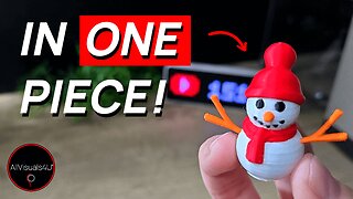 ☃ 3D Printed Snowman - Christmas 3D Print - Snowman STL - Multicolor 3D Prints | #Shorts