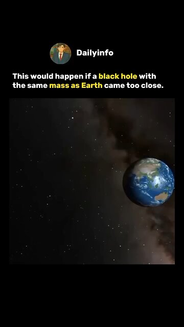 What If Earth Collided with a Black Hole of Equal Mass? 🌍🕳️ | Space Disaster Explained #shorts