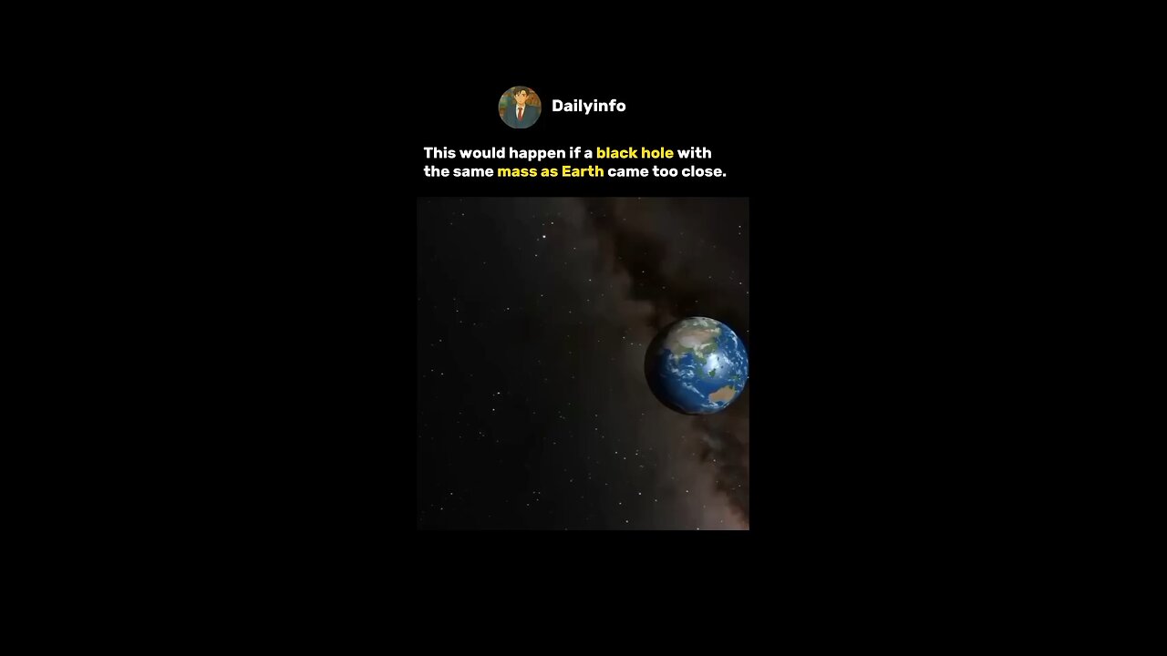 What If Earth Collided with a Black Hole of Equal Mass? 🌍🕳️ | Space Disaster Explained #shorts