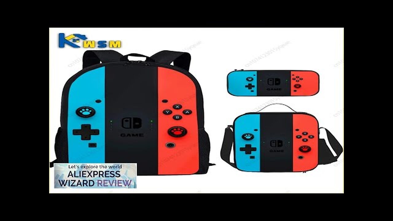 Back To School Game Console Pattern DIY School Bag for Primary Review