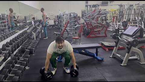 DB Deadlifts 80LBs (Each Arm) 8 Reps