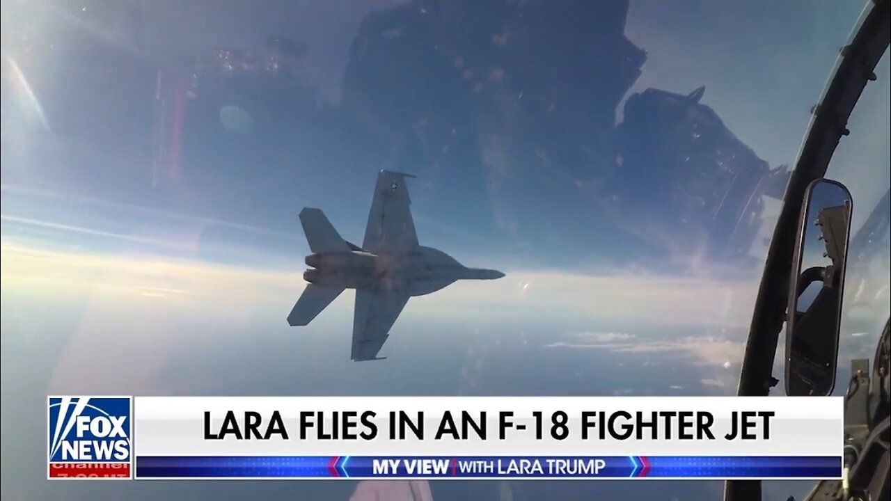 Lara Trump Takes A Wild Ride On An F-18 Fighter Jet