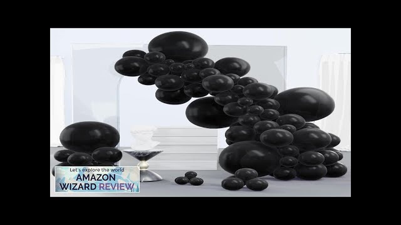 PartyWoo Black Balloons 140 pcs Matte Black Balloons Different Sizes Review