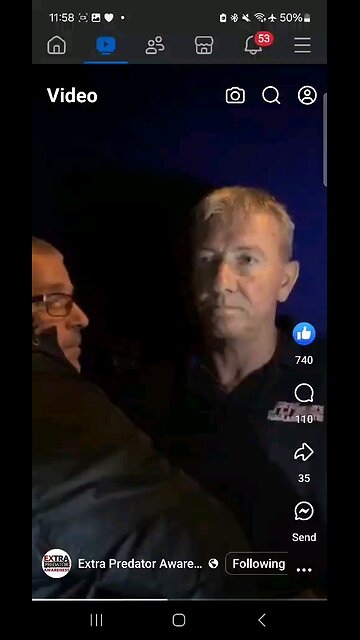 Online oedophile sting