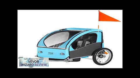 VEVOR Bike Trailer for Toddlers Kids 60 lbs Load Tow Behind Foldable Review