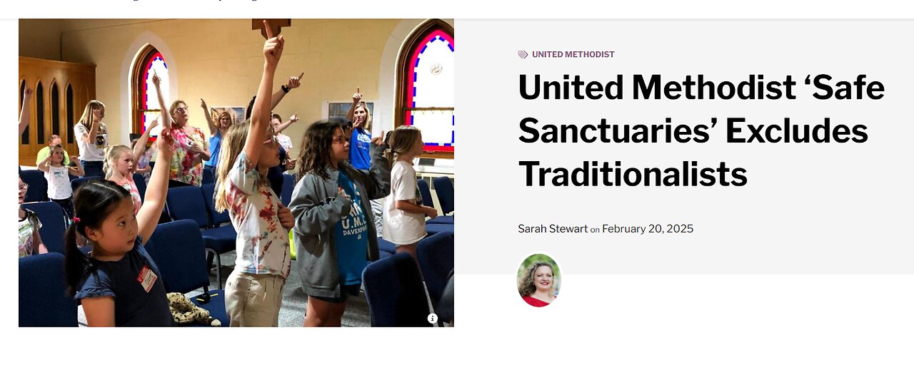 Traditionalist Methodists BANNED from Youth Ministries-WV United Methodist Church